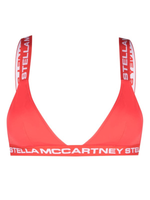 

Logo-embellished bralette bikini top, Stella McCartney Logo-embellished bralette bikini top