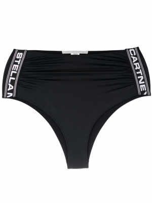 

Logo-stripe bikini bottoms, Stella McCartney Logo-stripe bikini bottoms