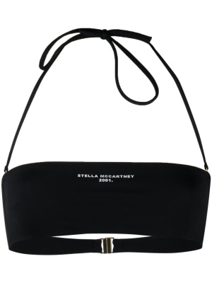 

Logo-print bandeau bikini top, Stella McCartney Logo-print bandeau bikini top