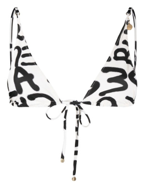 

Logo-print bikini top, Stella McCartney Logo-print bikini top