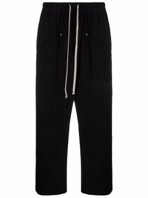 

Drop-crotch cropped trousers, Rick Owens DRKSHDW Drop-crotch cropped trousers