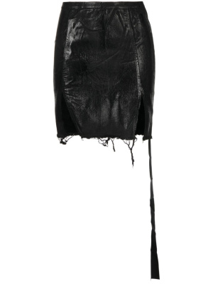 

Distressed ripped skirt, Rick Owens DRKSHDW Distressed ripped skirt