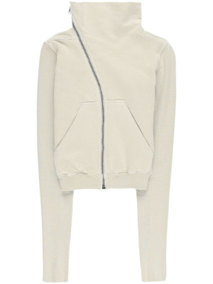 

Asymmetric-neck cotton jacket, Rick Owens DRKSHDW Asymmetric-neck cotton jacket