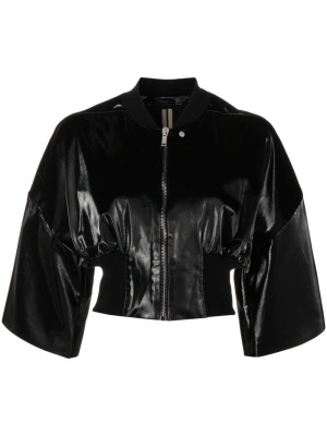 

Cropped faux-leather jacket, Rick Owens DRKSHDW Cropped faux-leather jacket