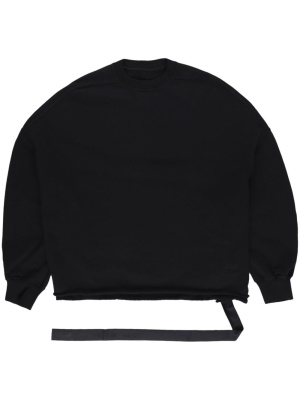 

Tape-detailing cotton sweatshirt, Rick Owens DRKSHDW Tape-detailing cotton sweatshirt