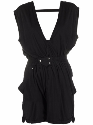 

Sleeveless cotton playsuit, Rick Owens DRKSHDW Sleeveless cotton playsuit