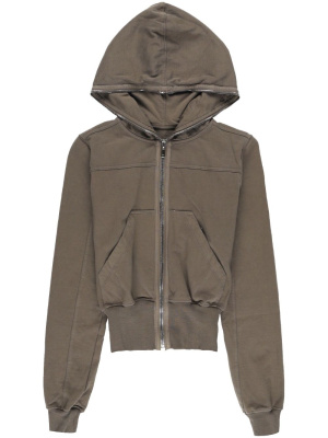 

Zip-up cotton hoodie, Rick Owens DRKSHDW Zip-up cotton hoodie