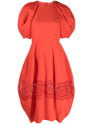 

Cut-out puff midi dress, Stella McCartney Cut-out puff midi dress