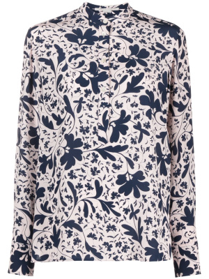 

Floral-print silk shirt, Stella McCartney Floral-print silk shirt