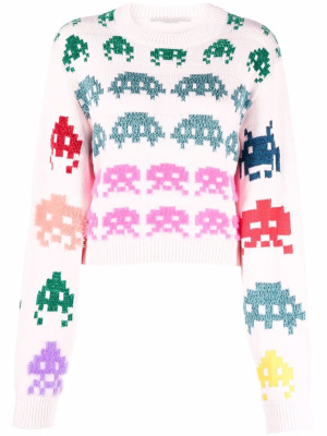 

Pacman-intarsia knitted jumper, Stella McCartney Pacman-intarsia knitted jumper