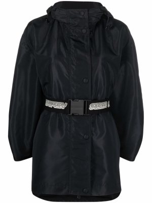 

Belted hooded jacket, Stella McCartney Belted hooded jacket