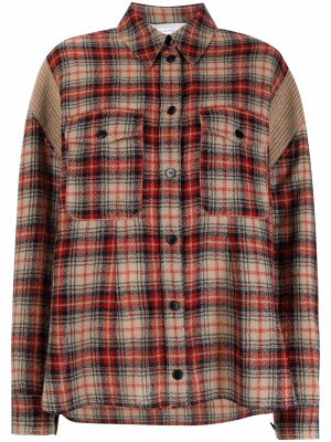 

Check-pattern long-sleeve shirt, Stella McCartney Check-pattern long-sleeve shirt