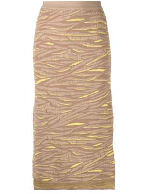 

Animal pattern knitted skirt, Stella McCartney Animal pattern knitted skirt