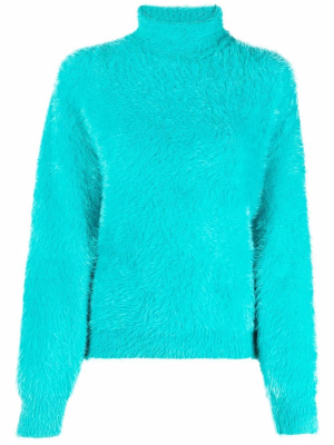 

Faux-fur roll-neck jumper, Stella McCartney Faux-fur roll-neck jumper