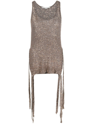 

Sequinned knitted top, Stella McCartney Sequinned knitted top