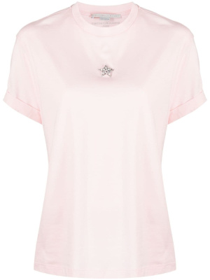 

Mini star-embroidered T-shirt, Stella McCartney Mini star-embroidered T-shirt