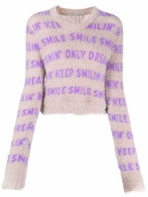 

Intarsia-slogan jumper, Stella McCartney Intarsia-slogan jumper