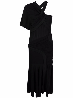 

Single-sleeve midi dress, Stella McCartney Single-sleeve midi dress