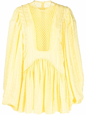 

Mesh-panel shift dress, Stella McCartney Mesh-panel shift dress