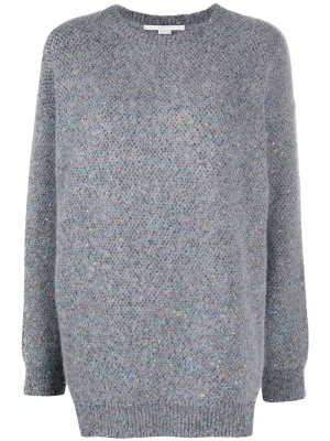 

Sequin-embellished knitted jumper, Stella McCartney Sequin-embellished knitted jumper