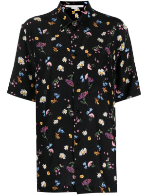 

Floral-print silk shirt, Stella McCartney Floral-print silk shirt