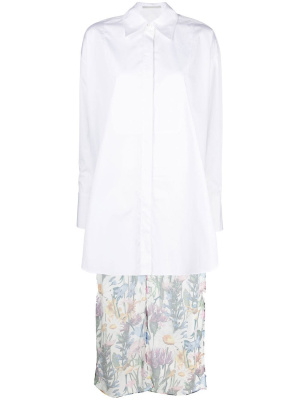 

Floral-print high-low shirt, Stella McCartney Floral-print high-low shirt