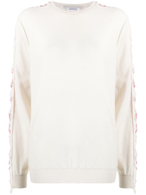 

Side stripe crew neck jumper, Stella McCartney Side stripe crew neck jumper