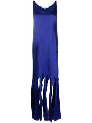 

Fringe-hem sleeveless dress, Stella McCartney Fringe-hem sleeveless dress