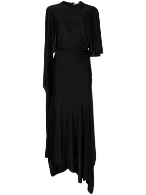 

Cape-sleeve asymmetric dress, Stella McCartney Cape-sleeve asymmetric dress