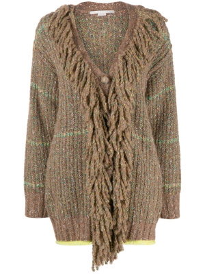 

Cable-knit tweed cardi-coat, Stella McCartney Cable-knit tweed cardi-coat