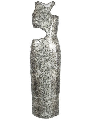 

Sequin-embellished cut-out dress, Stella McCartney Sequin-embellished cut-out dress