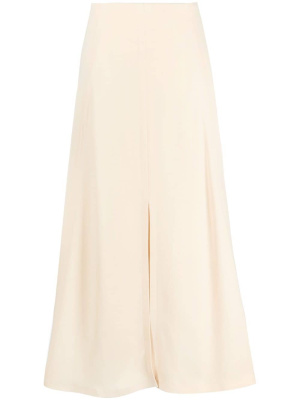 

High-waisted front-slit midi skirt, Stella McCartney High-waisted front-slit midi skirt