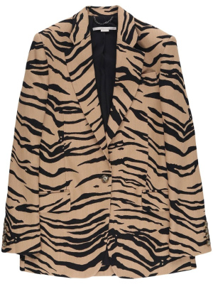 

Tiger-print double-breasted blazer, Stella McCartney Tiger-print double-breasted blazer