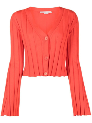 

Ribbed V-neck cardigan, Stella McCartney Ribbed V-neck cardigan