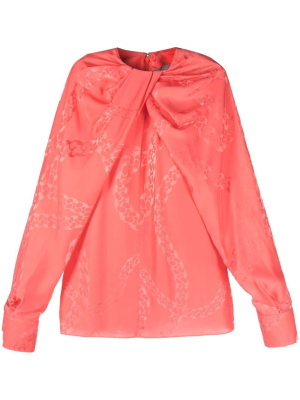 

Chain-link print blouse, Stella McCartney Chain-link print blouse