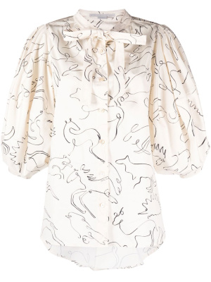 

Doodle-print top, Stella McCartney Doodle-print top