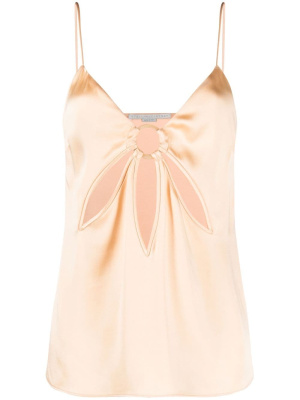

Ruched satin vest, Stella McCartney Ruched satin vest