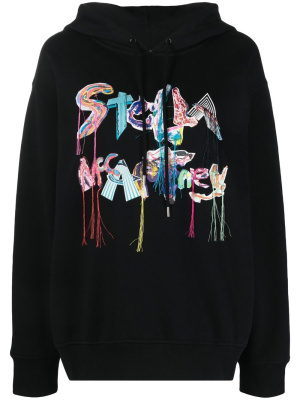 

Oversized logo-collage hoodie, Stella McCartney Oversized logo-collage hoodie