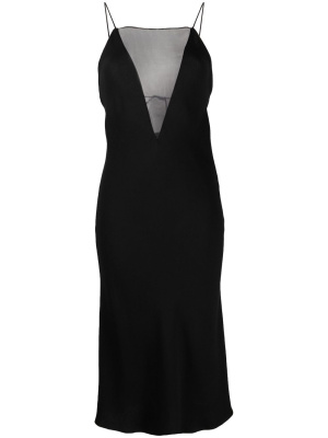 

Compact silk crepe midi dress, Stella McCartney Compact silk crepe midi dress