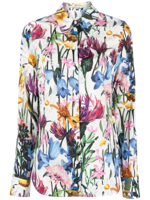 

Floral print long-sleeve shirt, Stella McCartney Floral print long-sleeve shirt