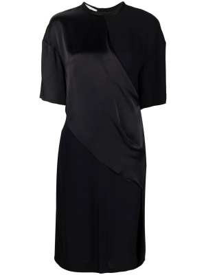 

Panelled draped T-shirt dress, Stella McCartney Panelled draped T-shirt dress
