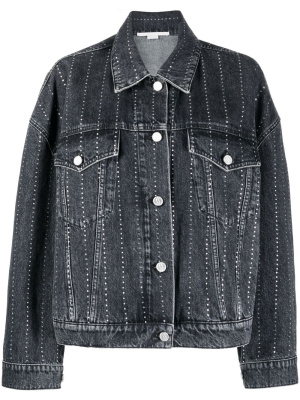 

Crystal-embellished denim jacket, Stella McCartney Crystal-embellished denim jacket