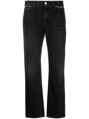 

Falabella chain-embellished slim-leg jeans, Stella McCartney Falabella chain-embellished slim-leg jeans