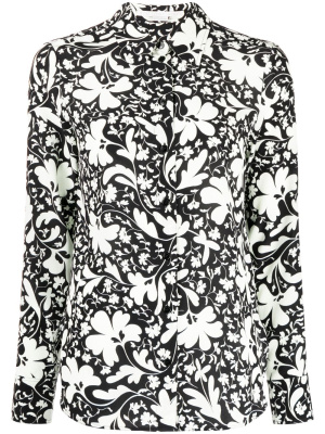 

Floral-print silk shirt, Stella McCartney Floral-print silk shirt