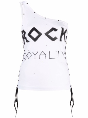 

Studded one-shoulder vest top, Stella McCartney Studded one-shoulder vest top