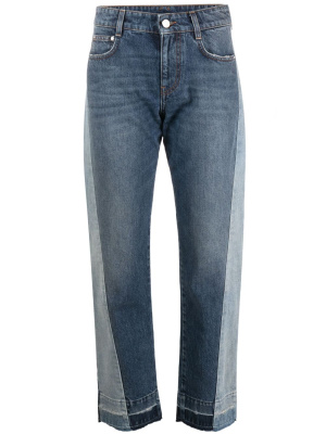 

Colour-block straight-leg jeans, Stella McCartney Colour-block straight-leg jeans