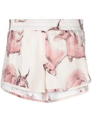 

Animal-print silk shorts, Stella McCartney Animal-print silk shorts