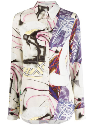 

Abstract print buttoned shirt, Stella McCartney Abstract print buttoned shirt