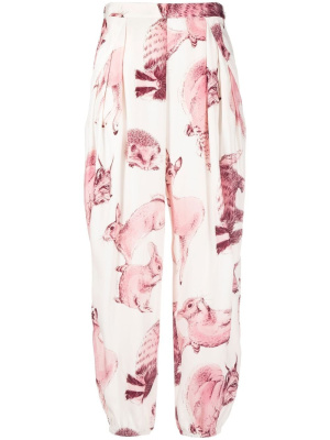 

Animal-print high-waisted trousers, Stella McCartney Animal-print high-waisted trousers