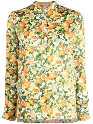 

Floral-print silk shirt, Stella McCartney Floral-print silk shirt